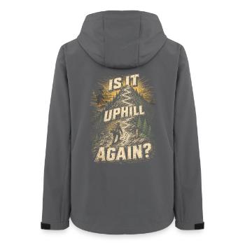Fire Brigade Fire Brigade Groups Is It Uphill Again? - Women’s Recycled Softshell Jacket by Stanley/Stella - anthracite - Back - AI Model Female 172 light (172cm)