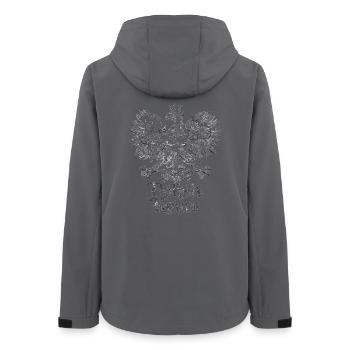 Polish Roots – Vintage Poland Eagle T-Shirt - Women’s Recycled Softshell Jacket by Stanley/Stella - anthracite - Back - AI Model Female 172 light (172cm)