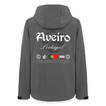 Aveiro Portugal Streetwear Reise Souvenir - Frauen Recycelte Softshelljacke von Stanley/Stella - Anthrazit - Hinten - AI Model Female 172 light (172cm)