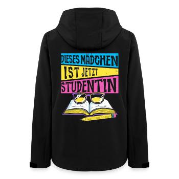Dieses Mädchen Ist Jetzt Studentin Studium - Frauen Recycelte Softshelljacke von Stanley/Stella - Schwarz - Hinten - AI Model Female 172 light (172cm)