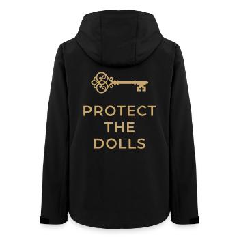 Protect The Dolls Schlüssel Gold - Frauen Recycelte Softshelljacke von Stanley/Stella - Schwarz - Hinten - AI Model Female 172 light (172cm)