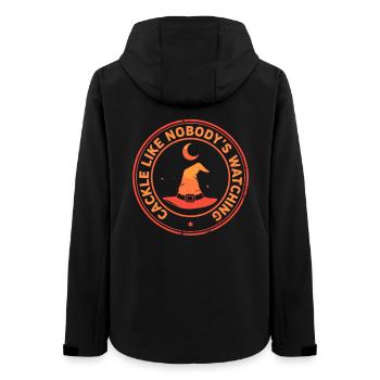 Cackle Like Nobody’s Watching Halloween Hexen - Frauen Recycelte Softshelljacke von Stanley/Stella - Schwarz - Hinten - AI Model Female 172 light (172cm)