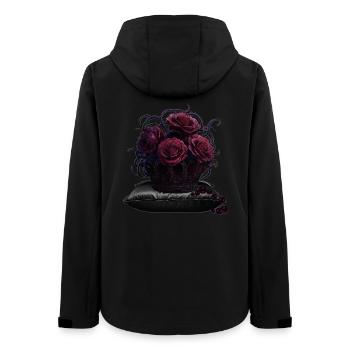 Dark Romance Rosen & Dornenkrone T-Shirt - Frauen Recycelte Softshelljacke von Stanley/Stella - Schwarz - Hinten - AI Model Female 172 light (172cm)