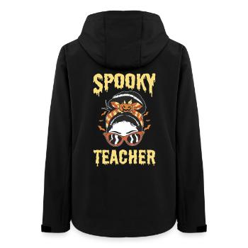 Spooky Teacher Halloween Kostüm Lehrerin - Frauen Recycelte Softshelljacke von Stanley/Stella - Schwarz - Hinten - AI Model Female 172 light (172cm)
