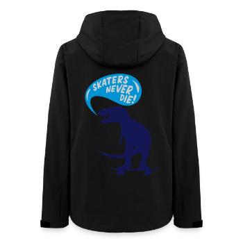 t-rex skater - Women’s Recycled Softshell Jacket by Stanley/Stella - black - Back - AI Model Female 172 light (172cm)