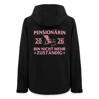 Chaise longue pour retraité 2026 - Plus responsable - Veste softshell femme recyclée Stanley/Stella - noir - Dos - AI Model Female 172 light (172cm)