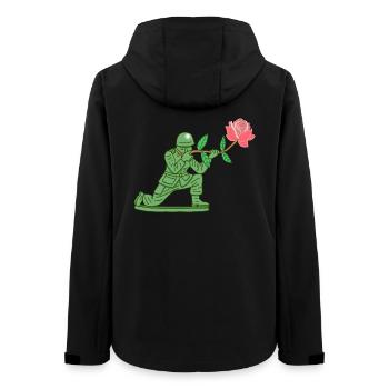 Soldat de la paix - Veste softshell femme recyclée Stanley/Stella - noir - Dos - AI Model Female 172 light (172cm)