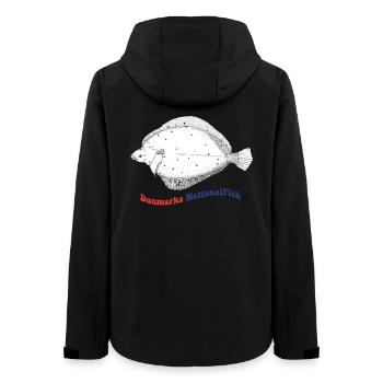 L’épagnette nationale de betteraves du Danemark - Veste softshell femme recyclée Stanley/Stella - noir - Dos - AI Model Female 172 light (172cm)