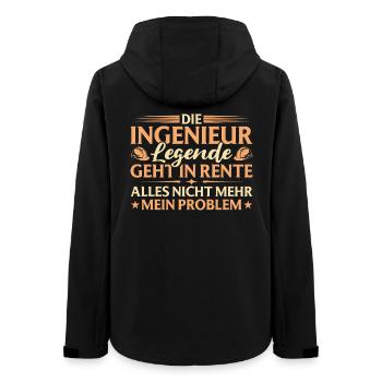 Ingénieur d’adieu à la retraite Légende - Veste softshell femme recyclée Stanley/Stella - noir - Dos - AI Model Female 172 light (172cm)
