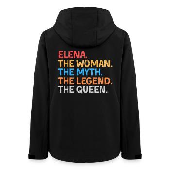Elena Die Frau Der Mythos Die Legende Die Königin - Frauen Recycelte Softshelljacke von Stanley/Stella - Schwarz - Hinten - AI Model Female 172 light (172cm)