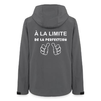 À La Limite De La Perfection Humour Sarcastique - Veste softshell femme recyclée Stanley/Stella - charbon - Dos - AI Model Female 172 light (172cm)