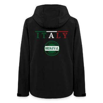 Fierté italienne, drapeau de l’Italie - Veste softshell femme recyclée Stanley/Stella - noir - Dos - AI Model Female 172 light (172cm)