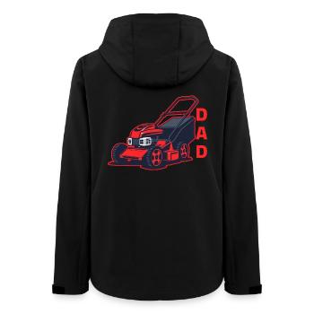 Lawn mower father - Women’s Recycled Softshell Jacket by Stanley/Stella - black - Back - AI Model Female 172 light (172cm)