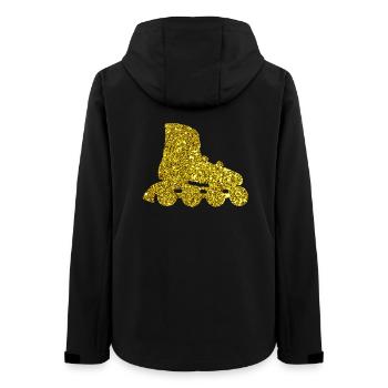 Gold Inline Skate - Frauen Recycelte Softshelljacke von Stanley/Stella - Schwarz - Hinten - AI Model Female 172 light (172cm)