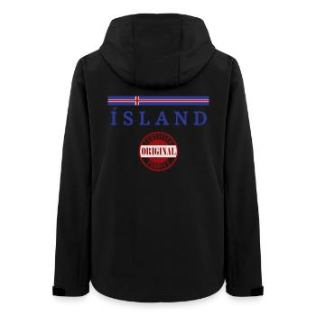 Flagge von Island, Isländischer Stolz - Frauen Recycelte Softshelljacke von Stanley/Stella - Schwarz - Hinten - AI Model Female 172 light (172cm)