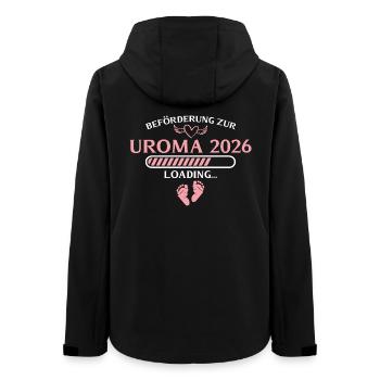 Uroma 2026 Schwangerschaftsverkündung Urgroßmutter - Frauen Recycelte Softshelljacke von Stanley/Stella - Schwarz - Hinten - AI Model Female 172 light (172cm)