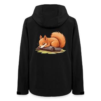Eichhörnchen Süß Niedlich Baby Kinder Tier Cartoon - Frauen Recycelte Softshelljacke von Stanley/Stella - Schwarz - Hinten - AI Model Female 172 light (172cm)