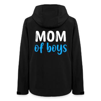 Mutter der Jungen – Beste Mutter – Muttertag - Frauen Recycelte Softshelljacke von Stanley/Stella - Schwarz - Hinten - AI Model Female 172 light (172cm)