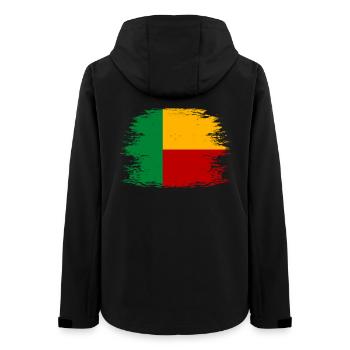 Benin_Flagge_used - Veste softshell femme recyclée Stanley/Stella - noir - Dos - AI Model Female 172 light (172cm)