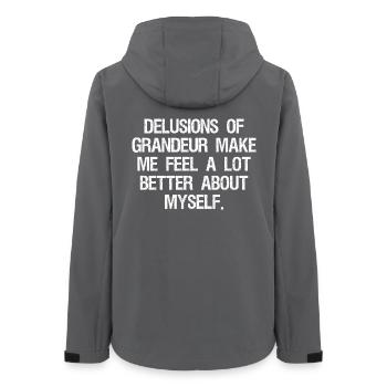 La folie des grandeurs me fait me sentir beaucoup mieux - Veste softshell femme recyclée Stanley/Stella - charbon - Dos - AI Model Female 172 light (172cm)