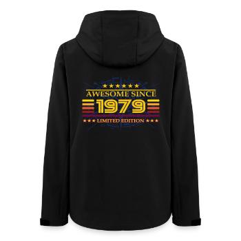 Awesome since 1979 Limited Edition - Frauen Recycelte Softshelljacke von Stanley/Stella - Schwarz - Hinten - AI Model Female 172 light (172cm)