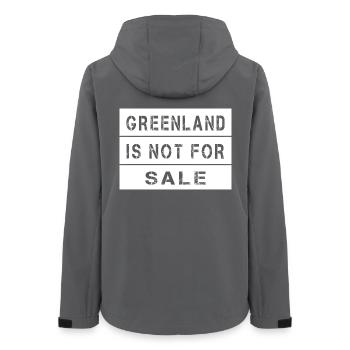 Greenland Is Not For Sale - Frauen Recycelte Softshelljacke von Stanley/Stella - Anthrazit - Hinten - AI Model Female 172 light (172cm)