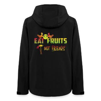 Veganer Spruch - Frauen Recycelte Softshelljacke von Stanley/Stella - Schwarz - Hinten - AI Model Female 172 light (172cm)