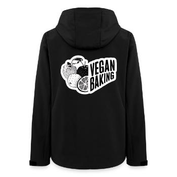 Vegan Backen Gesunde Küche - Frauen Recycelte Softshelljacke von Stanley/Stella - Schwarz - Hinten - AI Model Female 172 light (172cm)