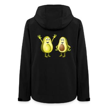 Image de deux avocats joyeux - Veste softshell femme recyclée Stanley/Stella - noir - Dos - AI Model Female 172 light (172cm)