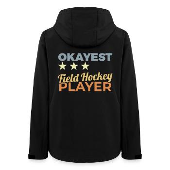Best Hockey Player - Women’s Recycled Softshell Jacket by Stanley/Stella - black - Back - AI Model Female 172 light (172cm)