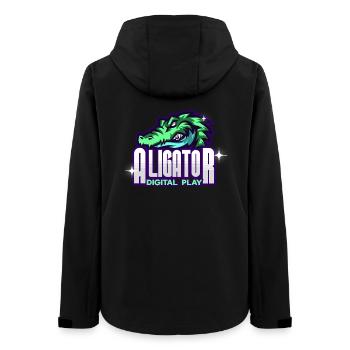 Alligator Digital Art - Women’s Recycled Softshell Jacket by Stanley/Stella - black - Back - AI Model Female 172 light (172cm)