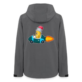 Bleistift Auto - Frauen Recycelte Softshelljacke von Stanley/Stella - Anthrazit - Hinten - AI Model Female 172 light (172cm)