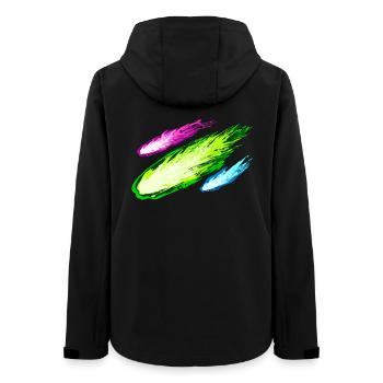 Explosion de cerfs-volants colorés - Veste softshell femme recyclée Stanley/Stella - noir - Dos - AI Model Female 172 light (172cm)