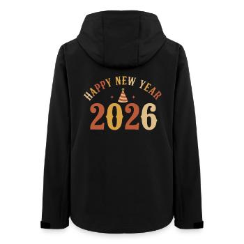 Fête du réveillon du Nouvel An 2026 - Veste softshell femme recyclée Stanley/Stella - noir - Dos - AI Model Female 172 light (172cm)