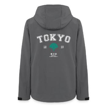 Tokyo City Japon - Veste softshell femme recyclée Stanley/Stella - charbon - Dos - AI Model Female 172 light (172cm)