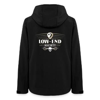 Original Low End Society Bass Geschenk für Bassist - Frauen Recycelte Softshelljacke von Stanley/Stella - Schwarz - Hinten - AI Model Female 172 light (172cm)
