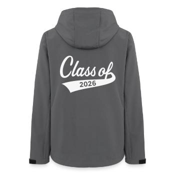 Class Of 2026 (Graduating Class School Leaving Certificate W) - Women’s Recycled Softshell Jacket by Stanley/Stella - anthracite - Back - AI Model Female 172 light (172cm)