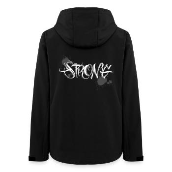 Stark Strong Graffiti gym Training. - Women’s Recycled Softshell Jacket by Stanley/Stella - black - Back - AI Model Female 172 light (172cm)