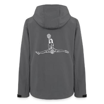 Croquis de pom-pom girl - Veste softshell femme recyclée Stanley/Stella - charbon - Dos - AI Model Female 172 light (172cm)