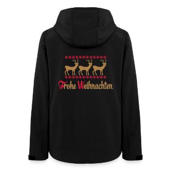 Weihnachten - Frauen Recycelte Softshelljacke von Stanley/Stella - Schwarz - Hinten - AI Model Female 172 light (172cm)