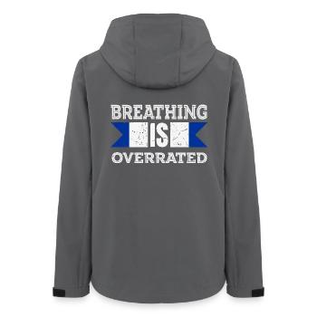 Breathing is Overrated - Women’s Recycled Softshell Jacket by Stanley/Stella - anthracite - Back - AI Model Female 172 light (172cm)