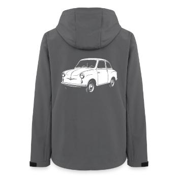 Cult ball on wheels - Women’s Recycled Softshell Jacket by Stanley/Stella - anthracite - Back - AI Model Female 172 light (172cm)