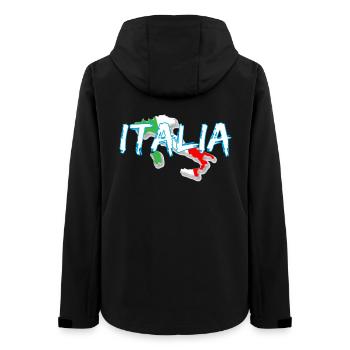 Italien Edo weißer Stiefel - Frauen Recycelte Softshelljacke von Stanley/Stella - Schwarz - Hinten - AI Model Female 172 light (172cm)