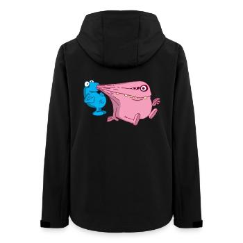 Energiestaubsauger Monster - Frauen Recycelte Softshelljacke von Stanley/Stella - Schwarz - Hinten - AI Model Female 172 light (172cm)