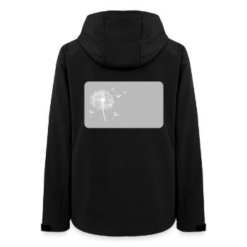 Pissenlit gris | personnalisable - Veste softshell femme recyclée Stanley/Stella - noir - Dos - AI Model Female 172 light (172cm)