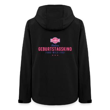 Finally 18 Birthday Girl Proud Design - Women’s Recycled Softshell Jacket by Stanley/Stella - black - Back - AI Model Female 172 light (172cm)