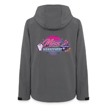 Miss Manager Manager Humour de bureau - Veste softshell femme recyclée Stanley/Stella - charbon - Dos - AI Model Female 172 light (172cm)