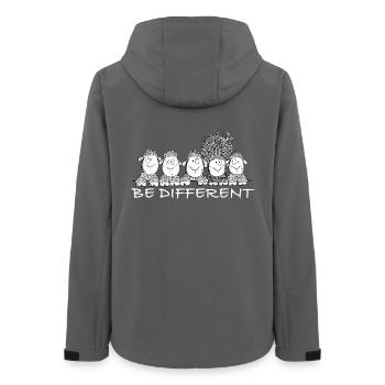 Soyez des moutons différents en disant - Veste softshell femme recyclée Stanley/Stella - charbon - Dos - AI Model Female 172 light (172cm)
