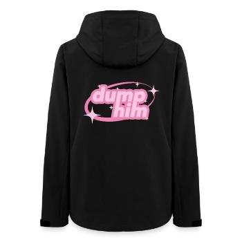 Dump Him – Girly Y2K Statement - Women’s Recycled Softshell Jacket by Stanley/Stella - black - Back - AI Model Female 172 light (172cm)