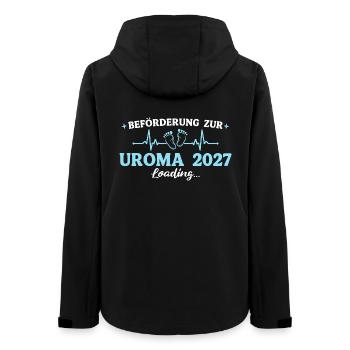Uroma 2027 Beförderung zur Urgroßmutter - Frauen Recycelte Softshelljacke von Stanley/Stella - Schwarz - Hinten - AI Model Female 172 light (172cm)